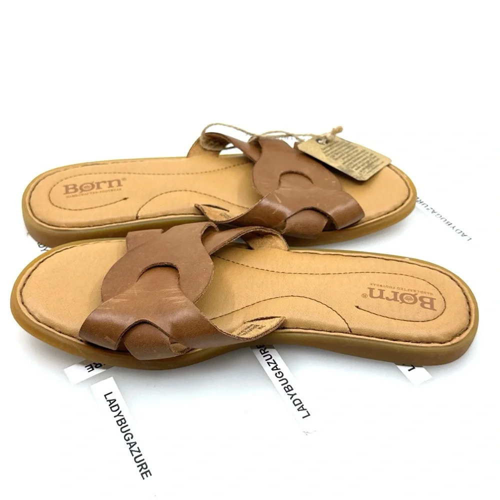 NWOB BORN Women's Isabella Slide Leather Sandal, Cushioned Comfort Shoe Size 7 - Picture 6 of 11